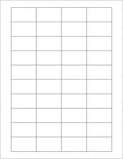 MSC Tape Logic LL161 Pack of (4000) 1-3/4" x 1-3/4" White Paper Laser Labels