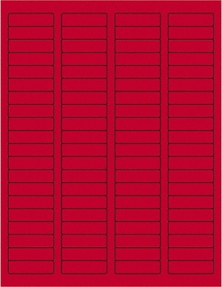 MSC Tape Logic LL170RD Pack of (8000) 1-3/4" x 1-3/4" Fluorescent Red Paper