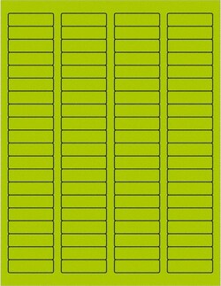 MSC Tape Logic LL170GN Pack of (8000) 1-3/4" x 1-3/4" Fluorescent Green