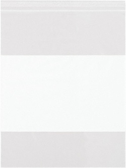 MSC 18X20 6MIL CLR 250/PK WHTBLOCK RECLOSE POLY BAG, Quantity: Pack of