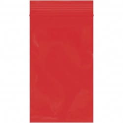 MSC&nbsp;3X5 2MIL RED 1000/PK RECLOSABLE POLY BAG