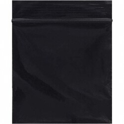 MSC 3X3 2MIL BLK 1000/PK RECLOSABLE POLY BAG, Quantity: Pack of 1000
