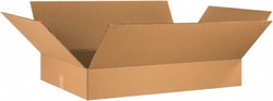 MSC 34X21X6 Kraft Flat Corrugated Box