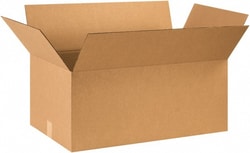 MSC Made in USA 281612 16" Wide x 28" Long x 12" High Rectangle Corrugated