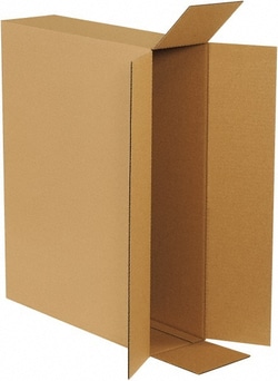 MSC Made in USA 26620FOL 6" Wide x 26" Long x 20" High Rectangle Corrugated