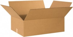 MSC 24X18X8 KRAFT CORRUGATED BOX, Quantity: Each of 1