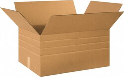MSC 24X18X12 KRAFT MULTI-DEPTH CORRUGATD BOX