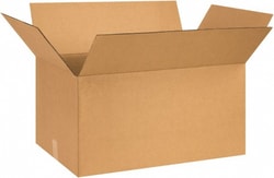 MSC Made in USA 241512 15" Wide x 24" Long x 12" High Rectangle Corrugated