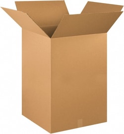 MSC 20X20X30 KRAFT CORRUGATED BOX, Quantity: Each of 1