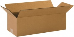 MSC 2086 8" Wide x 20" Long x 6" High Rectangle Corrugated Shipping Box