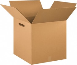 MSC 24X24X24 KRAFT DBL WALL BOX W/HAND HOLE, Quantity: Each of 1