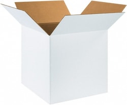 MSC 18X18X18 WHT CORRUGATED BOX, Quantity: Each of 1
