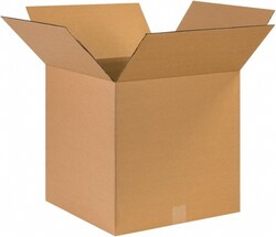MSC 17X17X17 KRAFT CORRUGATED BOX, Quantity: Each of 1