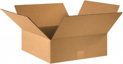 MSC Made in USA 16165 16" Wide x 16" Long x 5" High Rectangle Corrugated