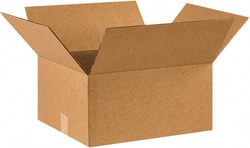 MSC Made in USA 16148 14" Wide x 16" Long x 8" High Rectangle Corrugated