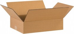 MSC Made in USA 16124 12" Wide x 16" Long x 4" High Rectangle Corrugated