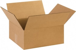 MSC Made in USA 14126 12" Wide x 14" Long x 6" High Rectangle Corrugated