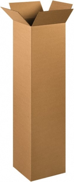 MSC Made in USA 121248 12" Wide x 12" Long x 48" High Rectangle Corrugated