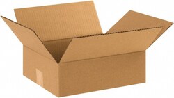 MSC Made in USA 12104 10" Wide x 12" Long x 4" High Rectangle Corrugated