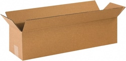 MSC 12X3X3 KRAFT LONG CORRUGATED BOX, Quantity: Each of 1