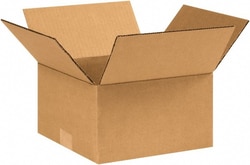 MSC 995 9" Wide x 9" Long x 5" High Rectangle Corrugated Shipping Box 1