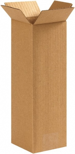 MSC Made in USA 4412 4" Wide x 4" Long x 12" High Rectangle Corrugated