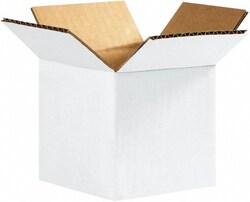 MSC Made in USA 444W 4" Wide x 4" Long x 4" High Square Corrugated Shipping