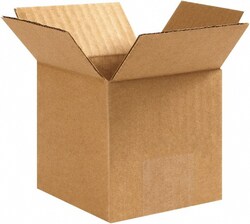MSC 3X3X3 KRAFT CORRUGATED BOX, Quantity: Each of 1
