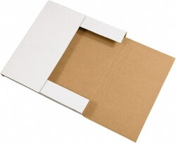MSC 24X24X2 WHT EASY-FOLD MAILER, Quantity: Each of 1