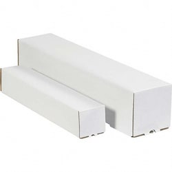 MSC 3X3X12 WHT TRIANGLE MAILING TUBE, Quantity: Each of 1