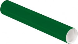 MSC Made in USA P2012G 2" Diam x 12" Long Round Colored Mailing Tubes 1
