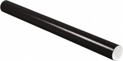 MSC 3X36 BLK MAILING TUBE W/CAP, Quantity: Each of 1