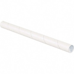 MSC Made in USA P1515W 1-1/2" Diam x 15" Long Round White Mailing Tubes