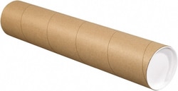 MSC 4X12 KRAFT MAILING TUBE W/CAP, Quantity: Each of 1