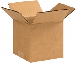 MSC 555 5" Wide x 5" Long x 5" High Square Corrugated Shipping Box 1 Wall,