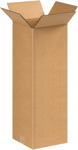 MSC 8820 8" Wide x 8" Long x 20" High Rectangle Corrugated Shipping Box