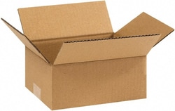 MSC 974 7" Wide x 9" Long x 4" High Rectangle Corrugated Shipping Box 1