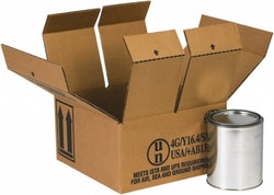 MSC HAZCO4Q 9-7/16" Wide x 9-7/16" Long x 5" High Rectangle Corrugated