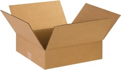 MSC Made in USA 14143 14" Wide x 14" Long x 3" High Rectangle Corrugated