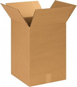 MSC Made in USA 141419 14" Wide x 14" Long x 19" High Rectangle Corrugated