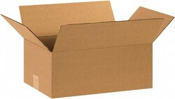 MSC Made in USA 15106 10" Wide x 15" Long x 6" High Rectangle Corrugated