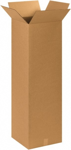 MSC Made in USA 151548 15" Wide x 15" Long x 48" High Rectangle Corrugated