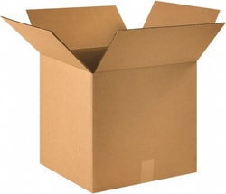 MSC Made in USA 161615 16" Wide x 16" Long x 15" High Rectangle Corrugated