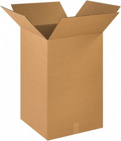 MSC 18X18X28 KRAFT CORRUGATED BOX, Quantity: Each of 1