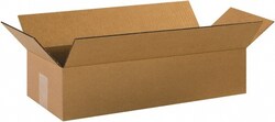 MSC 2084 8" Wide x 20" Long x 4" High Rectangle Corrugated Shipping Box