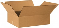 MSC Made in USA 20166 16" Wide x 20" Long x 6" High Rectangle Corrugated