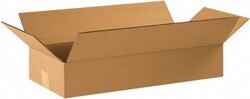 MSC Made in USA 22104 10" Wide x 22" Long x 4" High Rectangle Corrugated