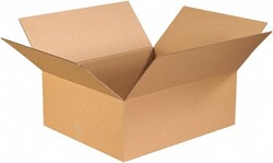 MSC 22X18X8 KRAFT CORRUGATED BOX, Quantity: Each of 1