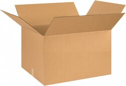 MSC 26X20X16 KRAFT CORRUGATED BOX, Quantity: Each of 1