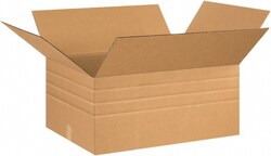 MSC&nbsp;26X20X12 KRAFT MULTI-DEPTH CORRUGATD BOX